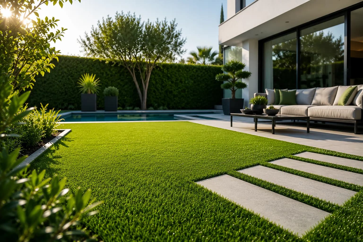 Gazon synthétique pour jardin